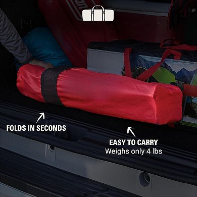 Adjustable Arm Camping Chair with Cooling Mesh Back, Cup Holder Carry Bag