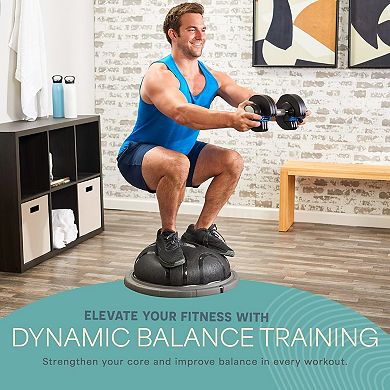 Half Balance Ball Trainer: Stability for Full-body Workouts, Home Gym, and Physical Training