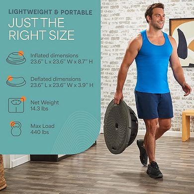 Half Balance Ball Trainer: Stability for Full-body Workouts, Home Gym, and Physical Training