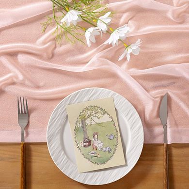 Cheesecloth Table Runner, Soft Gauze Fabric, Decorative for Weddings & Parties