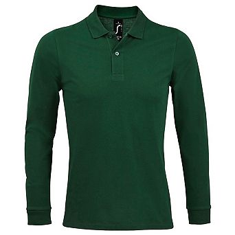 SOLS Mens Perfect Long Sleeve Piqu Polo Shirt