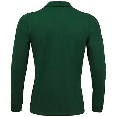 SOLS Mens Perfect Long Sleeve Piqu Polo Shirt