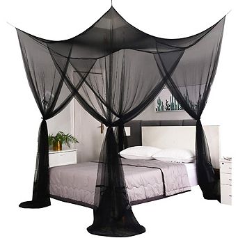 Great Ambitions Bed Canopy Curtains, Full/Queen/King, Mosquito Net for Indoor & Outdoor