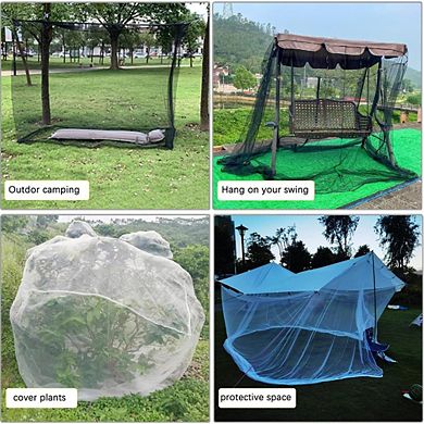 Great Ambitions Bed Canopy Curtains, Full/Queen/King, Mosquito Net for Indoor & Outdoor