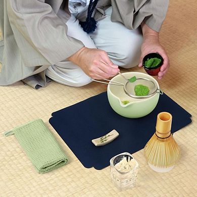 Great Ambitions Matcha Tea Set: 10-Piece Ceremony Kit, Whisk & Bowl