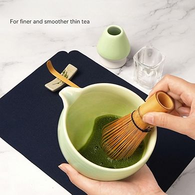 Great Ambitions Matcha Tea Set: 10-Piece Ceremony Kit, Whisk & Bowl