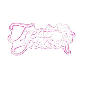 Pink Heart LED Neon Sign: Decorate Bedrooms, Parties, Salons, Bars, and More