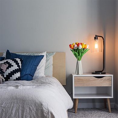 15 Real Touch PU Tulips Artificial 14", Multicolor for Spring Wedding Home Decor