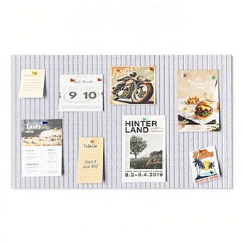 24x16" Foldable Felt Bulletin Board: Self-Healing, Reusable, Adhesive, for Home, Kitchen, Office