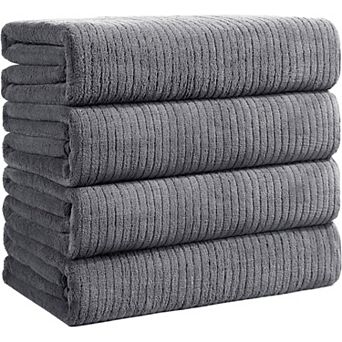 Bath Towels Set of 4 Extra Large 35 x 70 Inches,Luxury Thick High Absorbent and Quick Dry