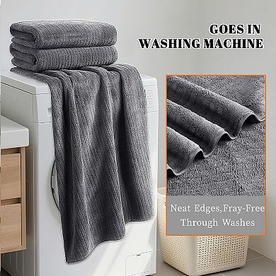 Bath Towels Set of 4 Extra Large 35 x 70 Inches,Luxury Thick High Absorbent and Quick Dry