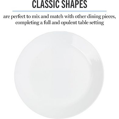 Great Ambitions 6-Pc 10-Inch Chip Resistant Opal Glass Dinner Plates Set