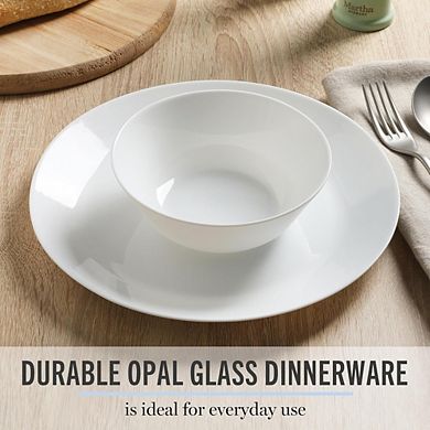 Great Ambitions 6-Pc 10-Inch Chip Resistant Opal Glass Dinner Plates Set
