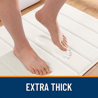 Memory Foam Bath Mat,Super Soft Absorbent Bathroom Rugs,Quick Dry,Machine Washable Shower Floor Rugs