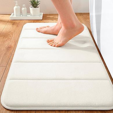 Memory Foam Bath Mat,Super Soft Absorbent Bathroom Rugs,Quick Dry,Machine Washable Shower Floor Rugs