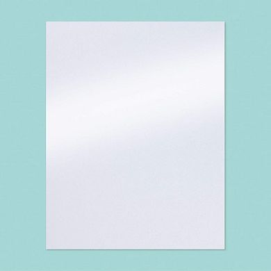 White Shimmer Cardstock Paper 100 Pack Metallic Double Sided 8.5 x 11 Printer Friendly