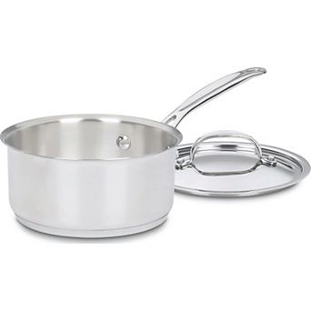 1.5-qt Stainless Steel Saucepan with Lid, Classic Multi-Purpose Cookware