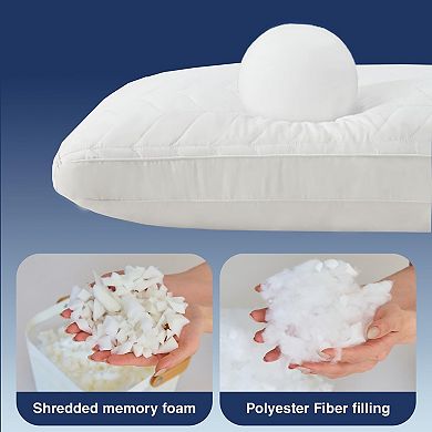 Adjustable Long Body Pillow: Soft Shredded Memory Foam, Breathable Microfiber, 20x54 Inches