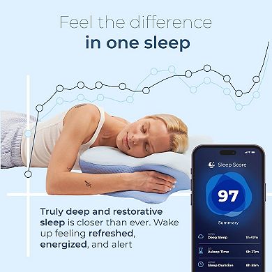 Memory Foam Contour Pillow for Side Sleepers - Adjustable for Comfort - 21.25 x 14.17 x 4.72 Inches