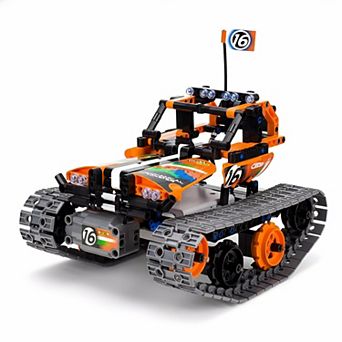 3-in-1 STEM Remote Control Building Kit: Tracked Car, Robot & Tank