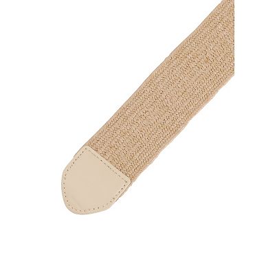 Women's Woven Wide Stretch Belts Elastic Belt Waistband for Dress