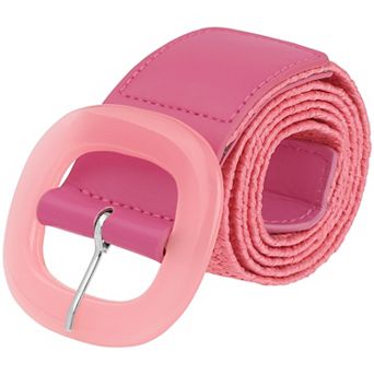 Women's Woven Wide Stretch Belts Elastic Belt Waistband for Dress