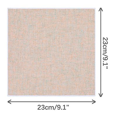 Men's Handkerchiefs Tweed Soft Solid Pocket Squares with Embroidered Edge