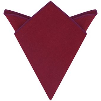 Men's Handkerchiefs Tweed Soft Solid Pocket Squares with Embroidered Edge