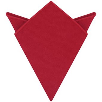 Men's Handkerchiefs Tweed Soft Solid Pocket Squares with Embroidered Edge