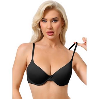 Women's Underwired Minimizers Ice Silk Lightweight Full Cup Bralettes Push Up Bra Adjustable Straps