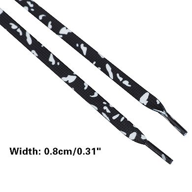 Women's 1 Pair Leopard Print Flat Shoelaces for Hiking Shoes 47.2"