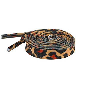 Women's 1 Pair Leopard Print Flat Shoelaces for Hiking Shoes 47.2"