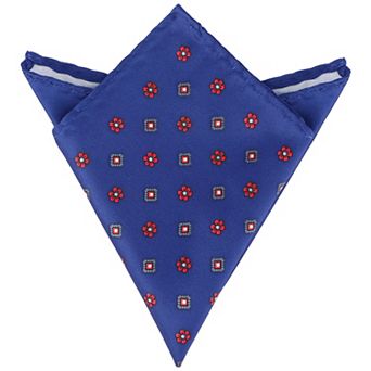 Men's Pocket Squares Handkerchiefs with Solid Trim for Wedding Party
