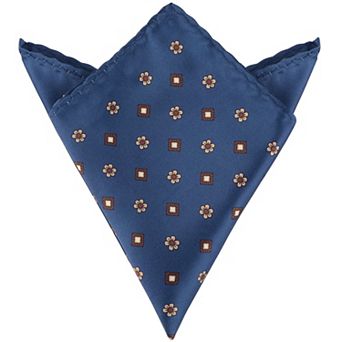 Men's Pocket Squares Handkerchiefs with Solid Trim for Wedding Party