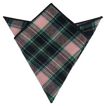 Men's Checkered Pocket Squares Cotton Plaid for Business Formal Meeting