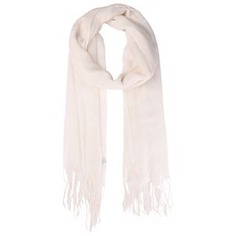 Winter Warm Scarf Solid Color Fringe Long Scarves Shawl for Women