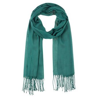 Winter Warm Scarf Solid Color Fringe Long Scarves Shawl for Women