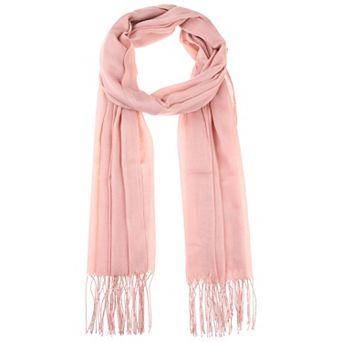 Winter Warm Scarf Solid Color Fringe Long Scarves Shawl for Women
