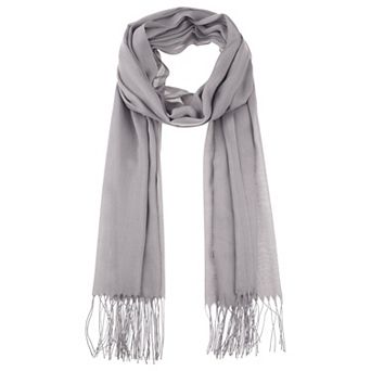 Winter Warm Scarf Solid Color Fringe Long Scarves Shawl for Women