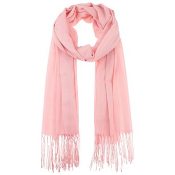 Winter Warm Scarf Solid Color Fringe Long Scarves Shawl for Women