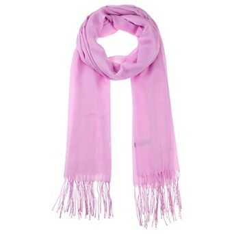 Winter Warm Scarf Solid Color Fringe Long Scarves Shawl for Women