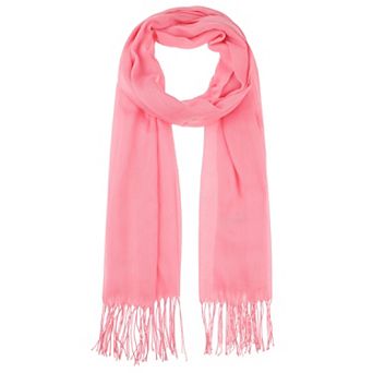 Winter Warm Scarf Solid Color Fringe Long Scarves Shawl for Women