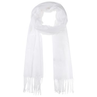 Winter Warm Scarf Solid Color Fringe Long Scarves Shawl for Women