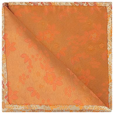 Men's Floral Pocket Squares Embroidered Colorful Flower Pattern Handkerchief