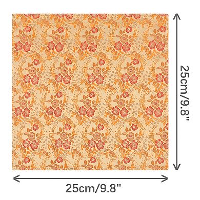 Men's Floral Pocket Squares Embroidered Colorful Flower Pattern Handkerchief