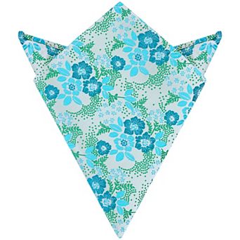 Men's Floral Pocket Squares Embroidered Colorful Flower Pattern Handkerchief