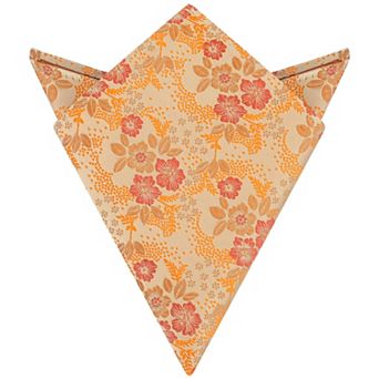Men's Floral Pocket Squares Embroidered Colorful Flower Pattern Handkerchief
