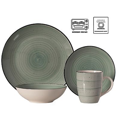 64 Pc Dinnerware Set Mugs Bowls Salad and Dinner Plates, Chip Resistant, Dishwasher and Oven Safe