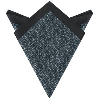 Men's Pocket Squares Contrast Color Silky Solid Color Edge Handkerchiefs for Wedding Party