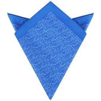 Men's Pocket Squares Contrast Color Silky Solid Color Edge Handkerchiefs for Wedding Party